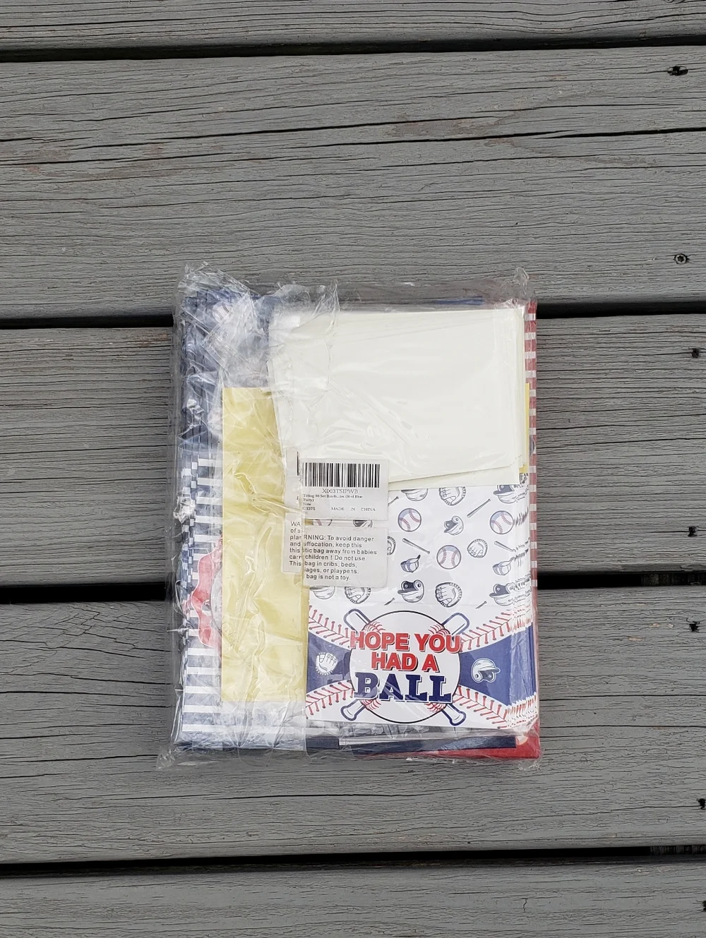 Baseball Theme Party supplies 180 Pc set